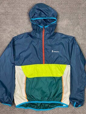 Cotopaxi Teca Half Zip Windbreaker Jacket Women's Medium Mens Small Blue Green